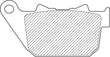 DRAG SPECIALTIES FREN PAD-DRAG ORGANIC KOD: 17200212