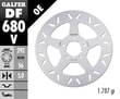 GALFER BRAKE DISC FREN DİSKİ FIXED ROUND KOD:17104212