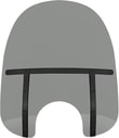 MEMPHIS SHADES WINDWINDSHIELD ÖN CAM FATS 19 7LT BLK SMK NS KOD:23110109