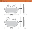 MOTO-MASTER BRAKE PAD FREN BALATASI SINTER FRONT - ÖN KOD:17212823