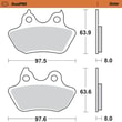 MOTO-MASTER BRAKE PAD FREN BALATASI SINTER REAR - ARKA KOD:17212825