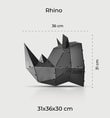 Rhino Head Gold