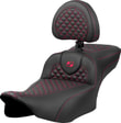 SADDLEMEN SEAT ROADSOFA DRAGON RED STITC KOD:08012087
