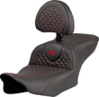 SADDLEMEN SEAT ROADSOFA DRAGON RED STITC KOD:08012073