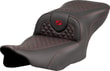 SADDLEMEN SEAT ROADSOFA DRAGON RED STITC KOD:08012066