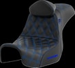 SADDLEMEN SEAT SDC PERF GRIPPER W/BR BLU KOD:0803-0740