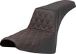 SADDLEMEN SEAT STEP UP LS RED STITCH KOD:08021651