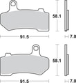 SBS BRAKE PAD FREN BALATASI SINT FR KOD:17211773