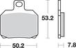 SBS BRAKE PAD FREN BALATASI SINT REAR - ARKA KOD:17220712