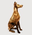 Sitting Doberman