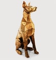 Sitting Doberman