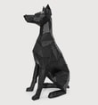 Sitting Doberman