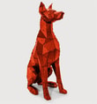 Sitting Doberman