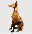 Sitting Doberman