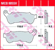 TRW BRAKE PAD - FREN BALATASI SINTER KOD:17212518