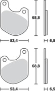 TRW BRAKE PAD - FREN BALATASI TRW MCB511 KOD:17220382