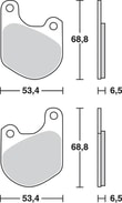 TRW BRAKE PAD - FREN BALATASI TRW MCB511 KOD:17220382