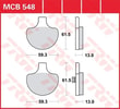 TRW BRAKE PAD - FREN BALATASI TRW MCB548 KOD:17220422