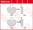 TRW BRAKE PAD - FREN BALATASI TRW MCB548 KOD:17220422
