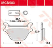 TRW BRAKE PAD - FREN BALATASI TRW MCB583 KOD:17220451