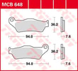TRW BRAKE PAD - FREN BALATASI TRW MCB648 KOD:17220497