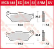 TRW BRAKE PAD - FREN BALATASI TRW MCB648 KOD:17220497