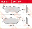 TRW BRAKE PAD - FREN BALATASI TRW MCB671 KOD:17220511