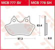 TRW BRAKE PAD - FREN BALATASI TRW MCB777SV KOD:17211171
