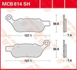 TRW BRAKE PAD - FREN BALATASI TRW MCB814SH KOD:17211197