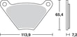 TRW BRAKE PAD - FREN BALATASI TRW MCB97 KOD:17220585