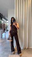 Acı Kahve Arum Denim Takım