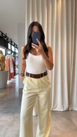 Açık Sarı Laura Pantolon