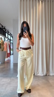 Açık Sarı Laura Pantolon