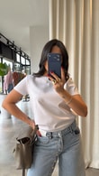Beyaz Dilvin Lucia T-shirt