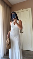 Beyaz Paula Elbise