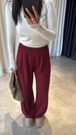 Bordo Paeonia Pantolon