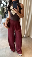 Bordo Sarh Pantolon