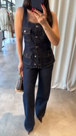 Denim Plumeria Takım