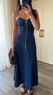 Denim Praia Elbise