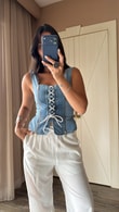 Denim Vanna Büstiyer