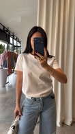 Ekru Dilvin Lucia T-shirt
