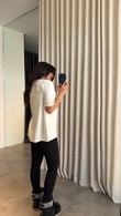 Ekru Modal Basic T-shirt