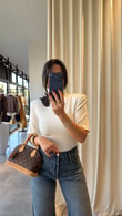Ekru Vatkalı Çıtçıtlı Bodysuit