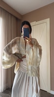 Ekru Yuè Kimono 