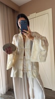 Ekru Yuè Kimono 