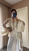 Ekru Yuè Kimono 