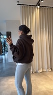 Kahve Caprea Kapüşonlu Sweat