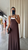 Kahve Carmen Elbise