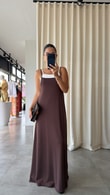 Kahve Carmen Elbise