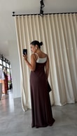 Kahve Carmen Elbise